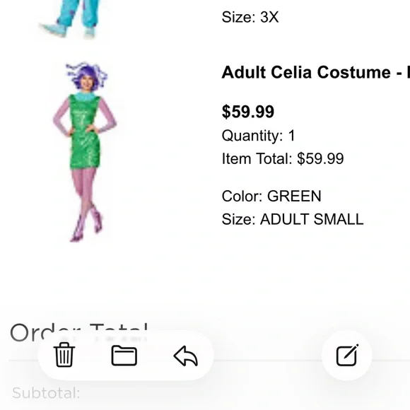 Spirit Monsters Celia Costume for Kids - Green and Pink - Picture 4 of 4